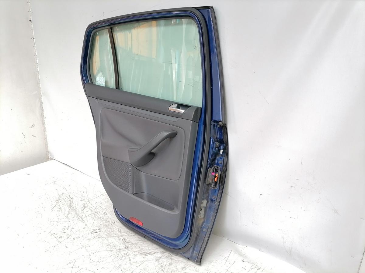 VW Golf 5 original T&uuml;r hinten links LD5Q Shadowblue Flie&szlig;heck Bj.2008